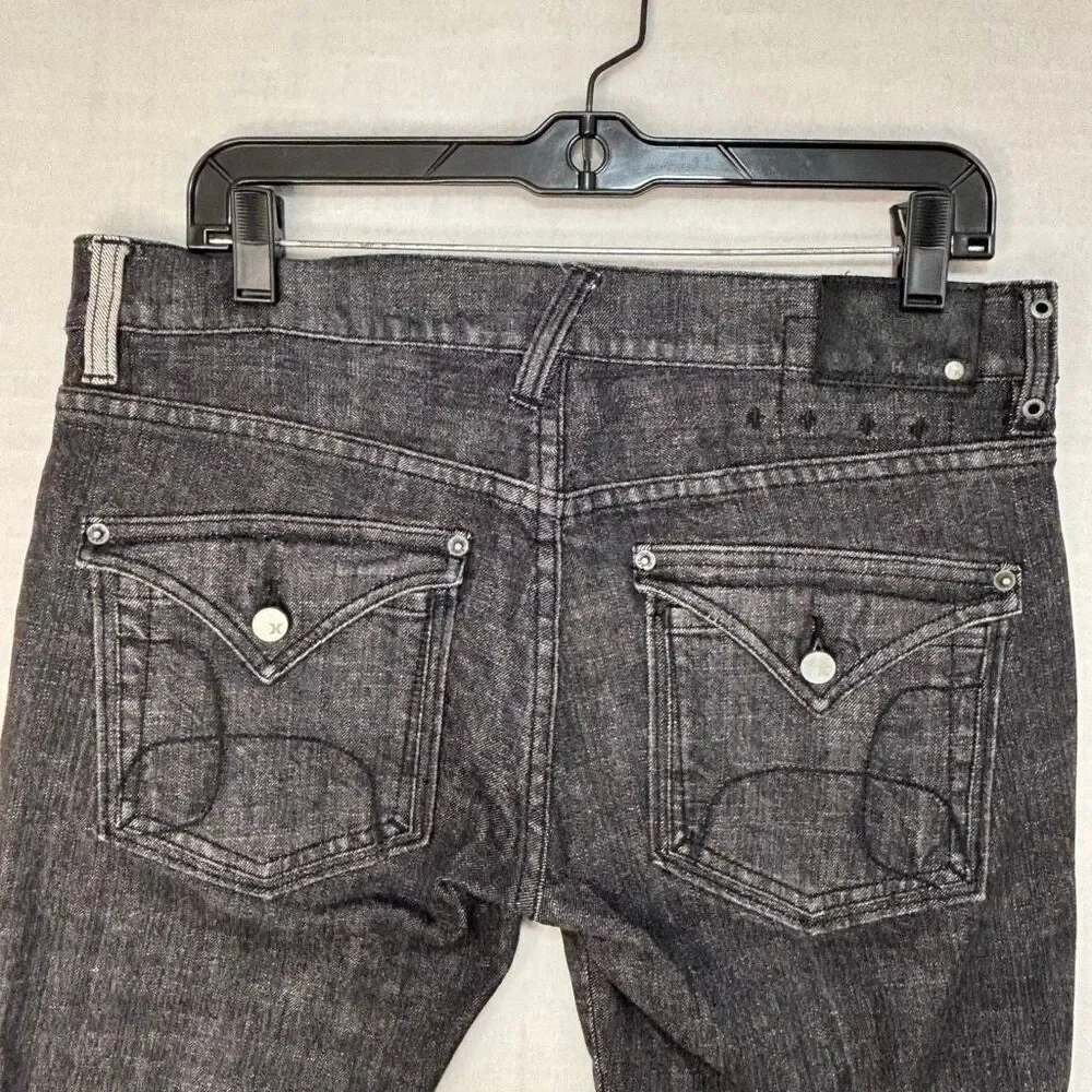 Hurley Women's Size 31 Button Fly Black Slim Fit Jeans